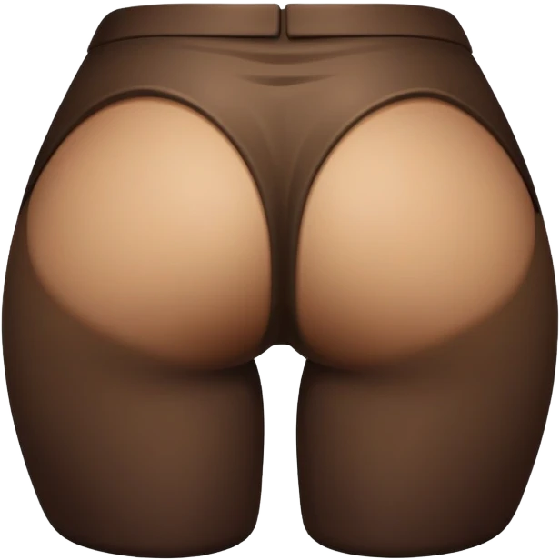 Dark tone Butt painting emoji