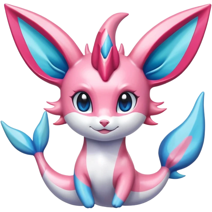 Colorful Sylveon-Vaporeon-Milotic-hybrid emoji