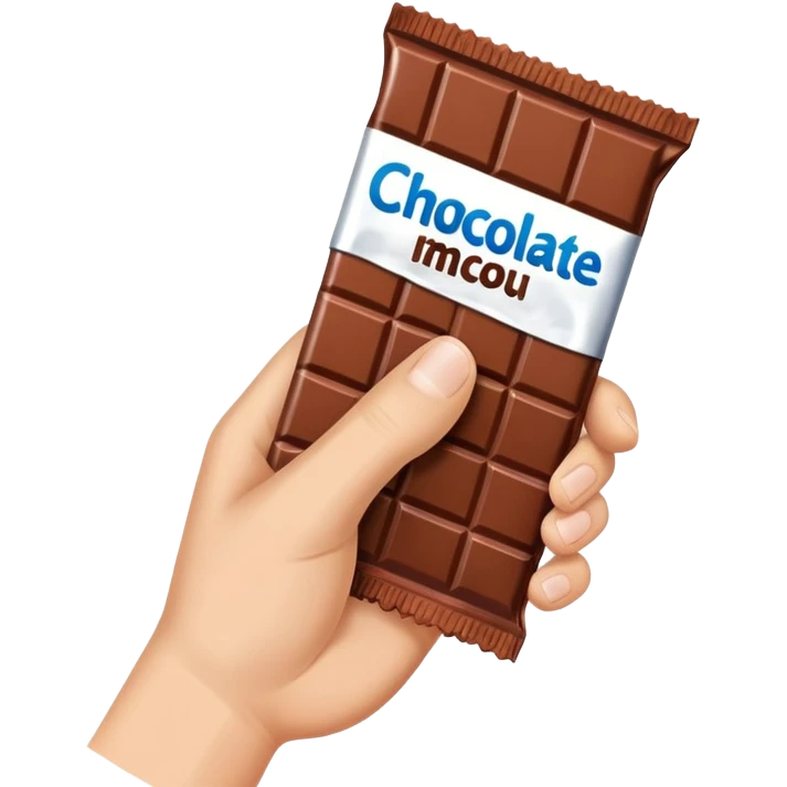 Hand holding wrapper emoji