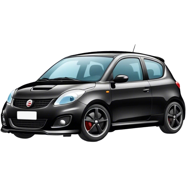 Black hatchback car  emoji
