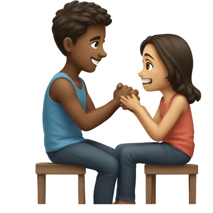 friendship between girl and boy emoji