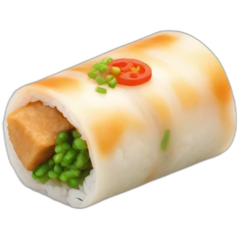 tofu rice roll emoji
