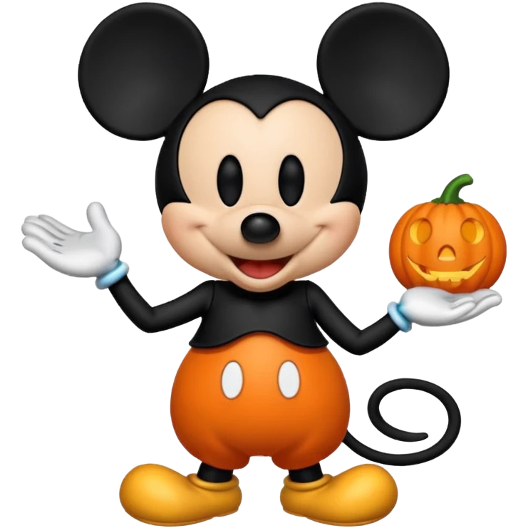 Halloween Mickey Mouse emoji