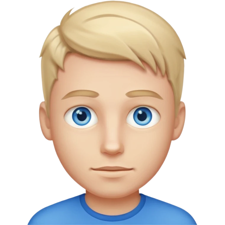 Cool boy with blue emoji