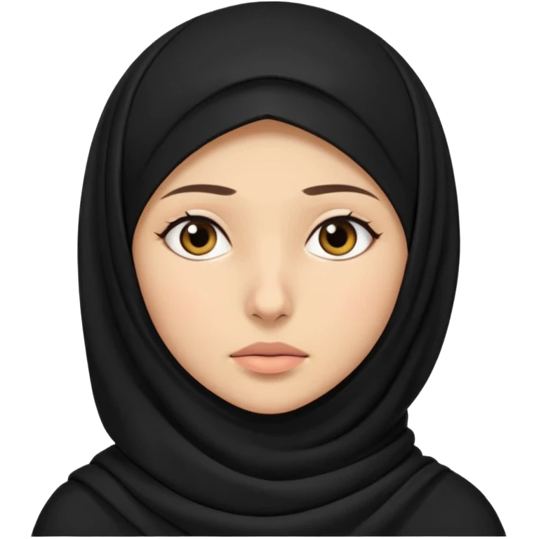 sick and tired woman in black hijab emoji