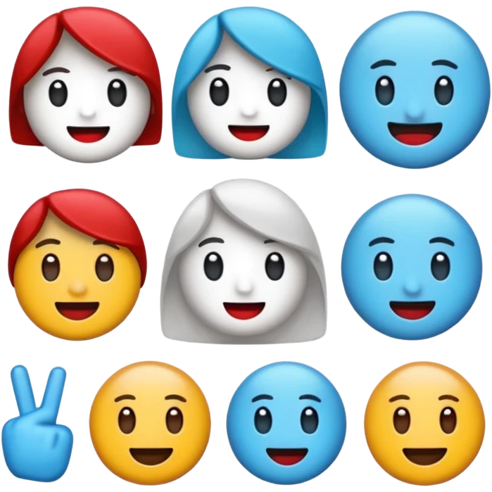 Yuvarlak bir TikTok mavi tik emojisi emoji