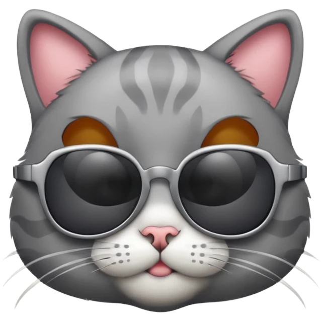 A cat wearing sunglasses emoji