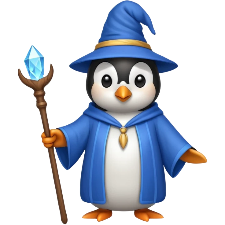 Penguin Wizard emoji