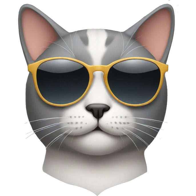 Cat with sunglasses emoji