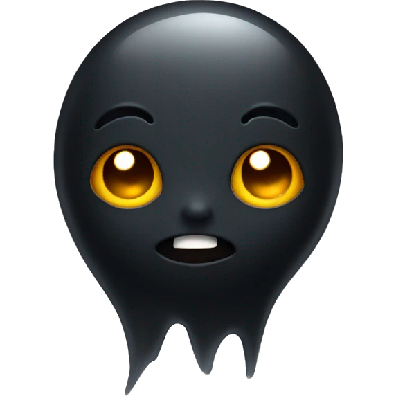 cute black ghost emoji