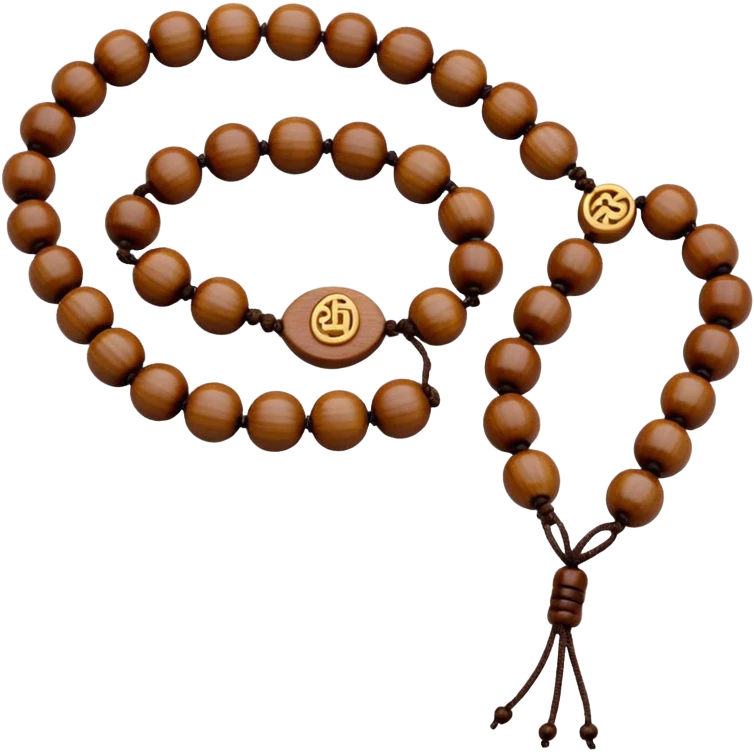 Buddhist prayer beads emoji