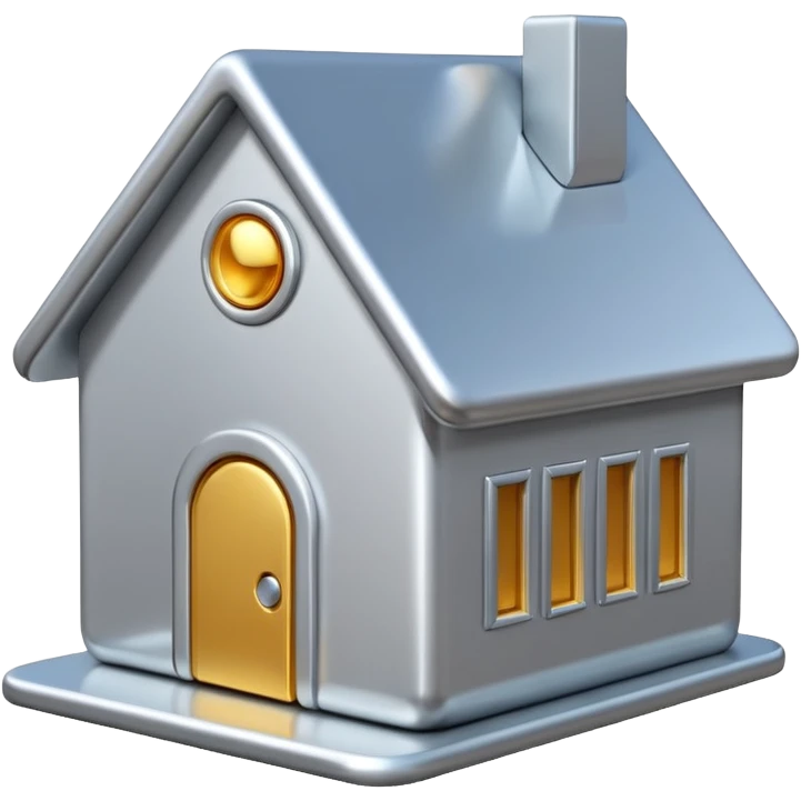 3D house icon emoji