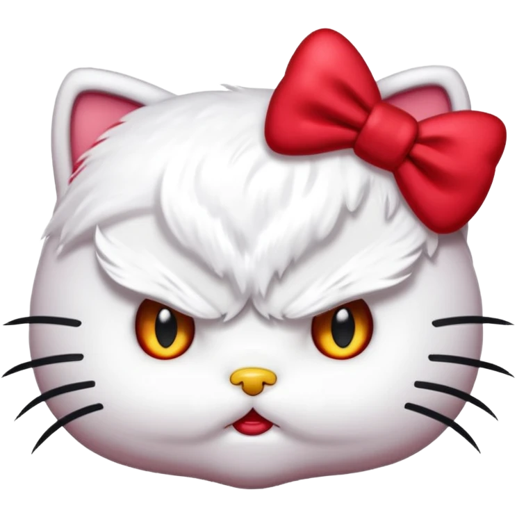 Angry hello kitty  emoji