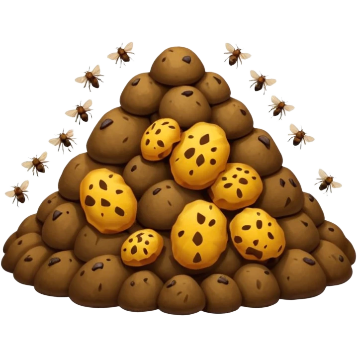 lion poop emoji
