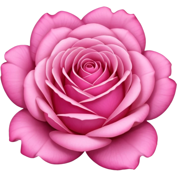 Pink rose emoji
