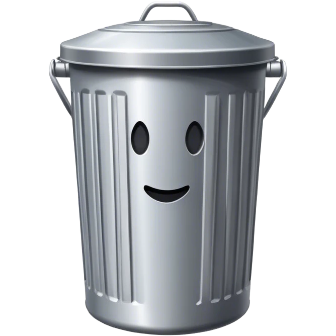 garbage can emoji