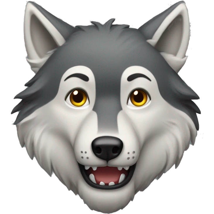 Freudiger Wolf  emoji