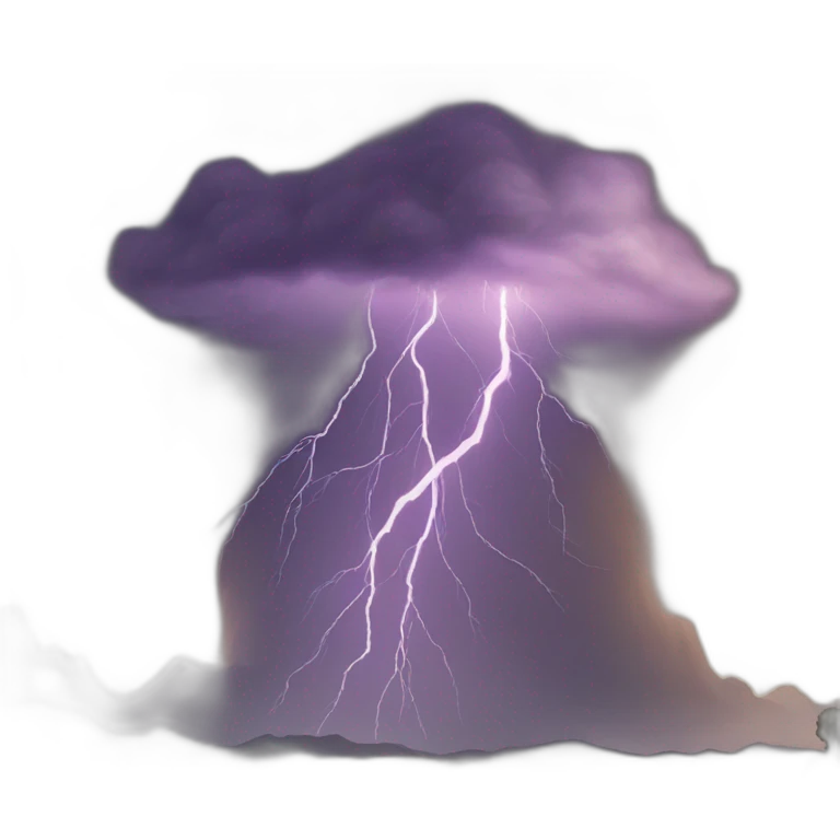 Thunder storm emoji