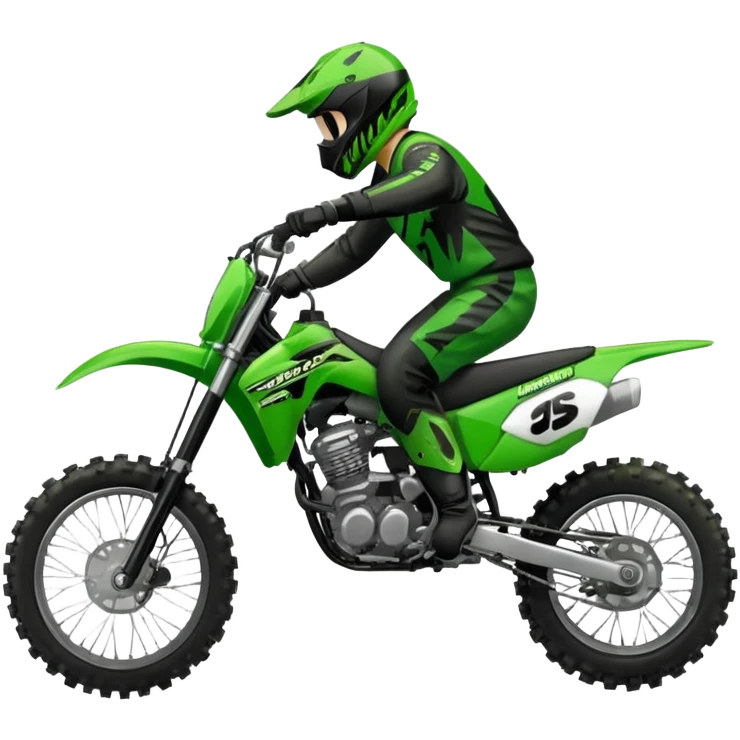 A Kawasaki dirtbike 2stoke emoji