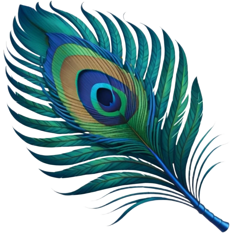 Peacock feather emoji