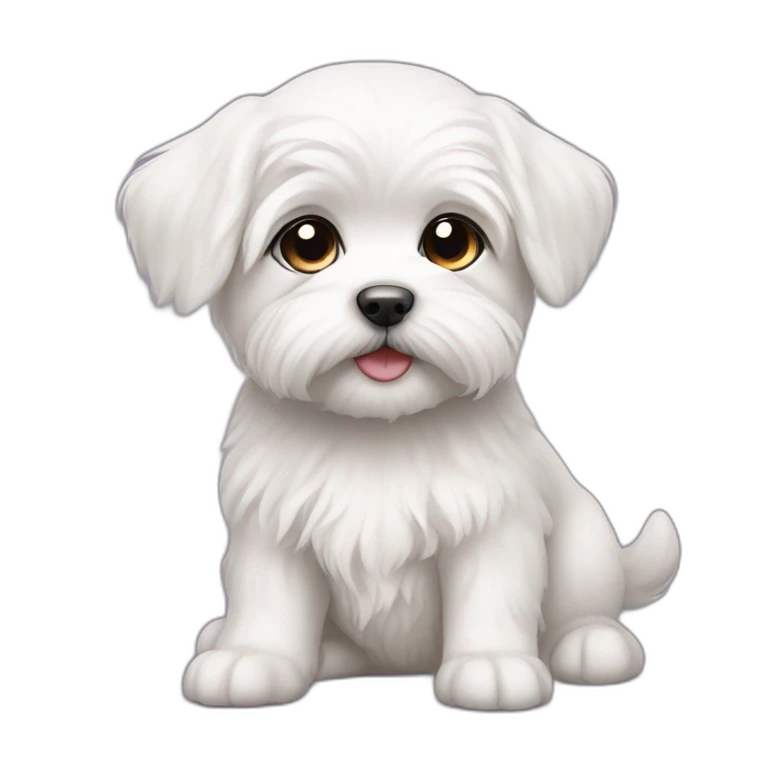 maltese puppy emoji