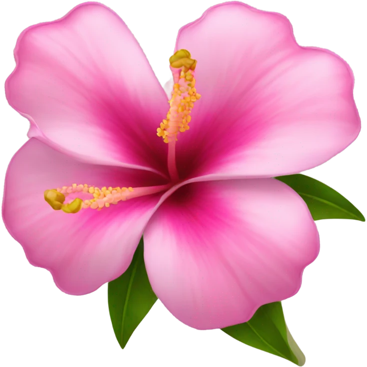 tropical flower pink emoji