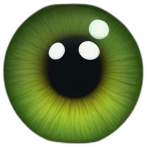 A green human iris in stunning detail  emoji