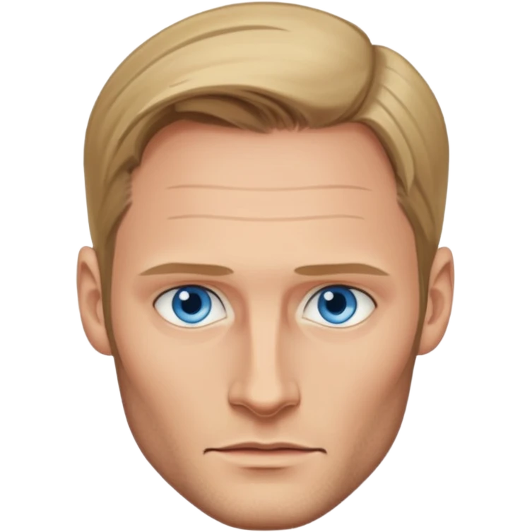Alexander Skarsgård with blue eyes emoji