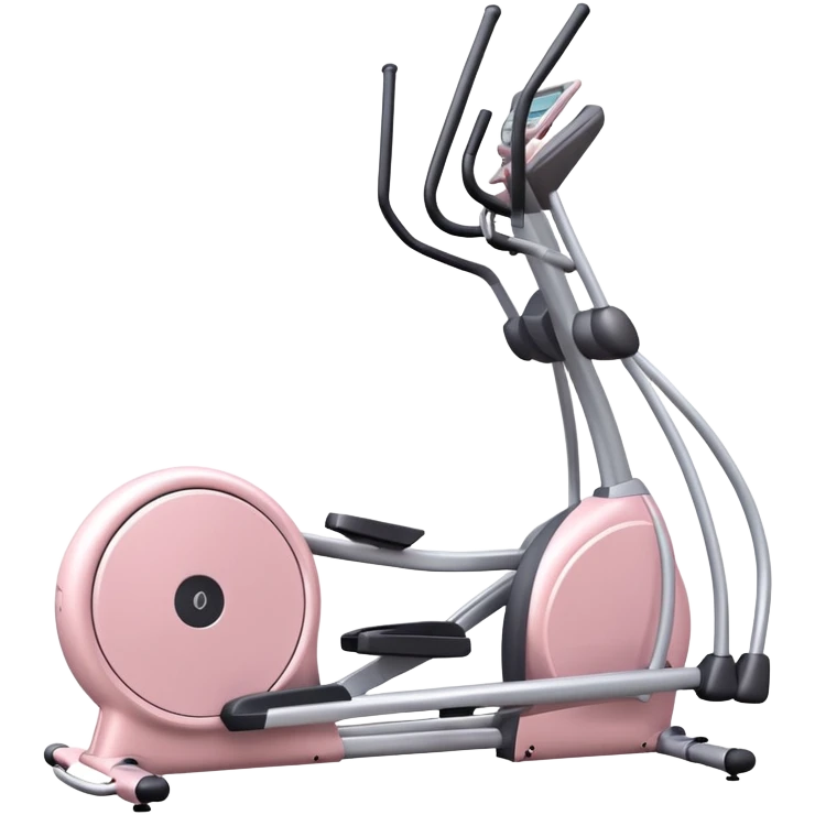 Light pink elliptical machine emoji