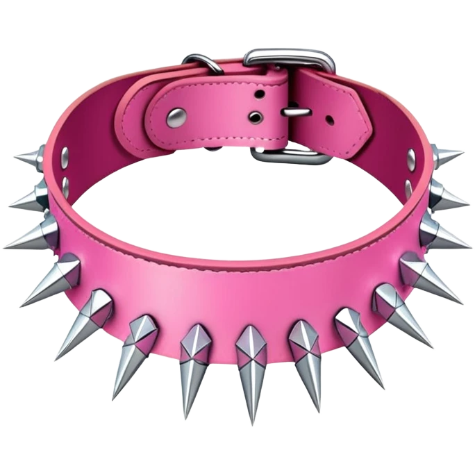 pink choker with spikes emoji