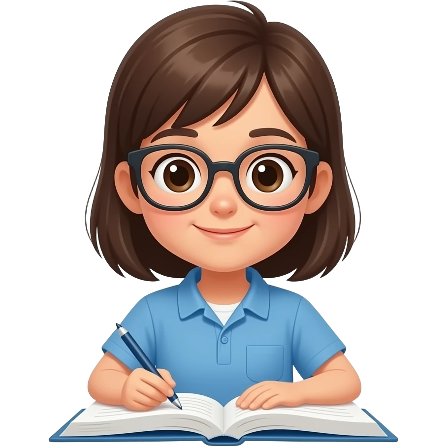 Chava estudiando emoji