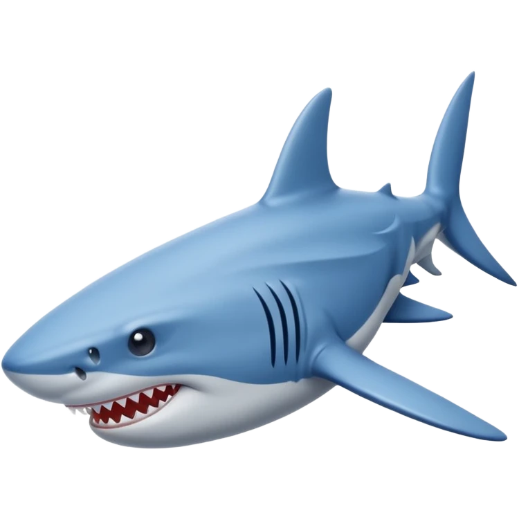 Hazme un tiburón con zapatos Nike azul emoji