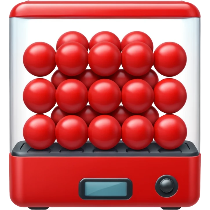 red gacha machine balls emoji
