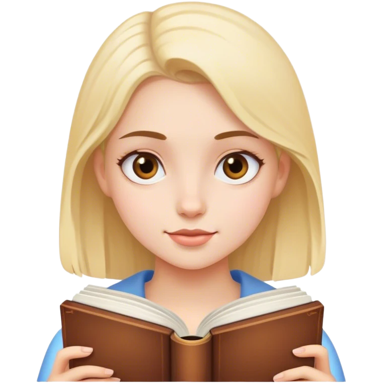 girl with book emoji