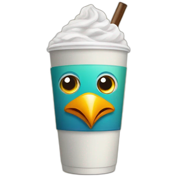 Bird drink caffeine  emoji