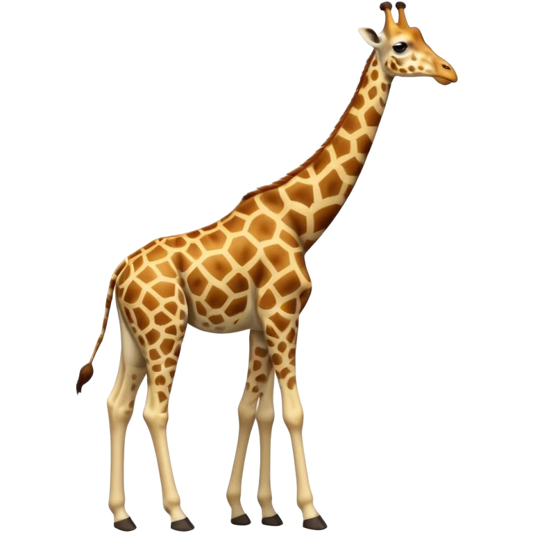 full body of giraffe, front view emoji