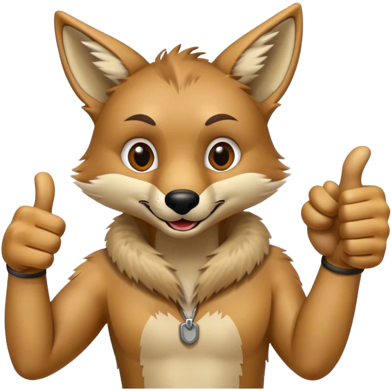 Thumbs Up Coyote  emoji