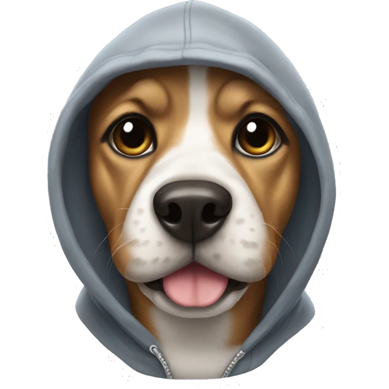Dog with hoodie  emoji