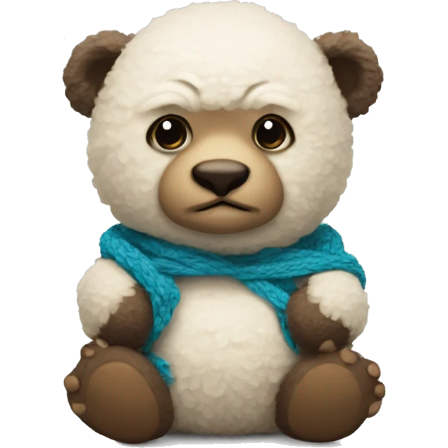 Oso bebe con lana de bola  emoji