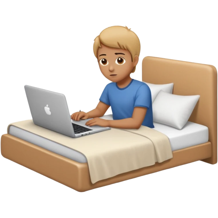 work from bed emoji