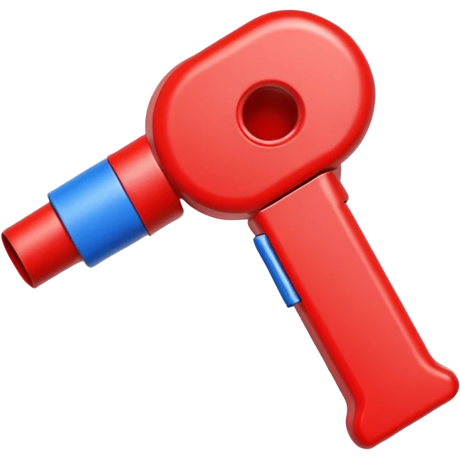 whistle blue (#00A3E0) and red (#F9423A) emoji
