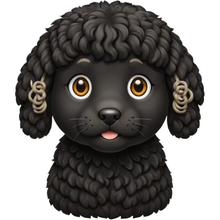 black cockapoo emoji