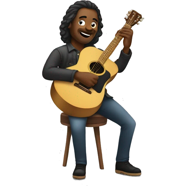 Glen House playing guitar emoji