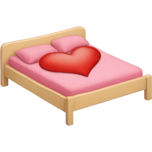 A heart in bed emoji