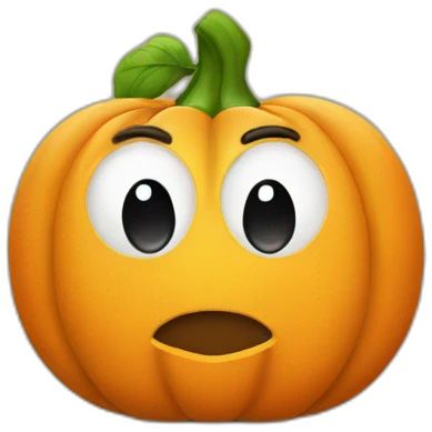 Kürbis mit herz emoji