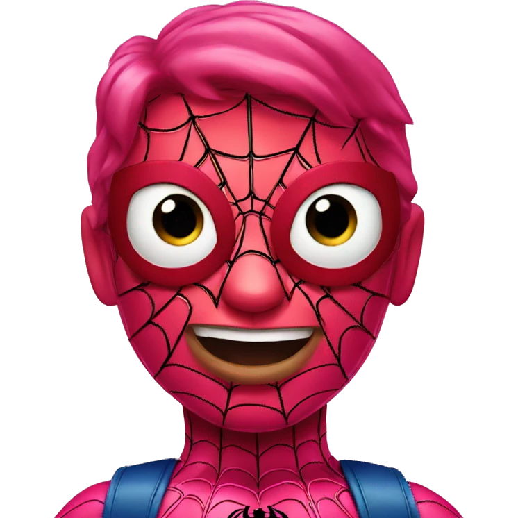 pink spiderman emoji