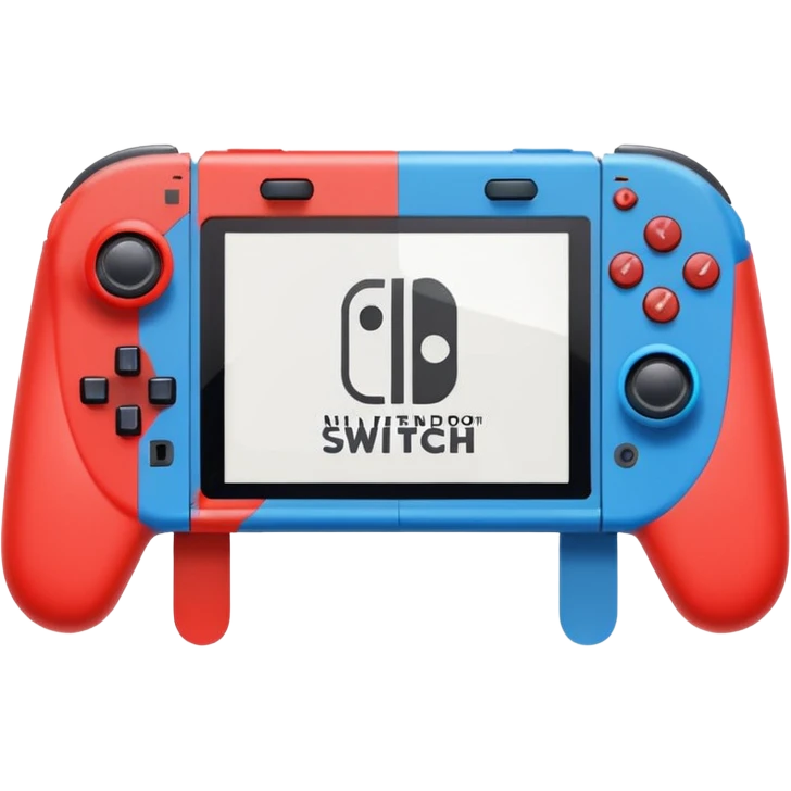 Nintendo switch 1 emoji, controller color is red(left) and blue(right) emoji