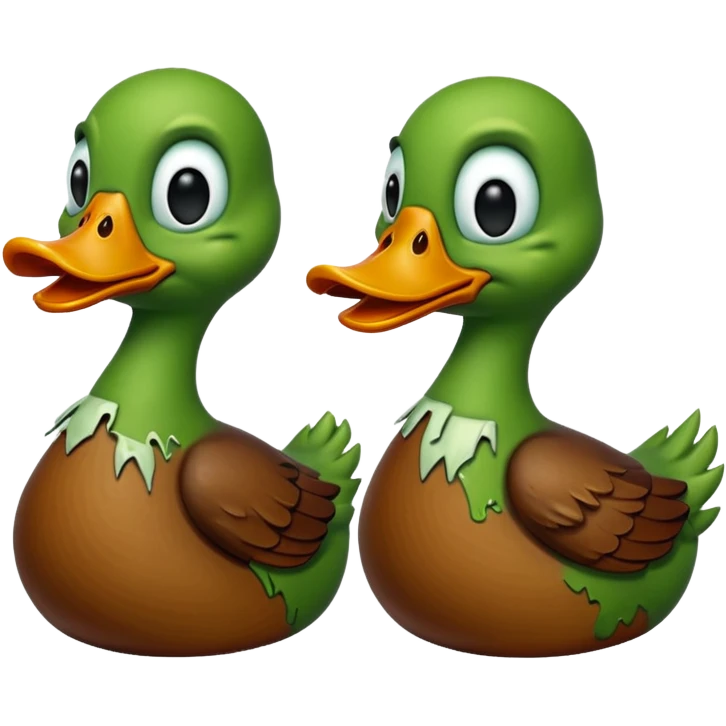 Zombie ducks emoji
