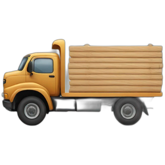 wood truck emoji