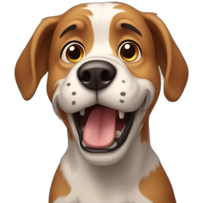 scared dog emoji